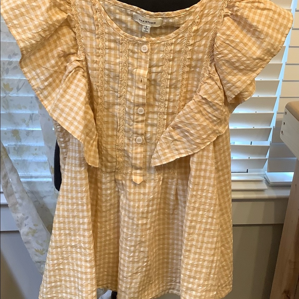 Max Studio gingham top